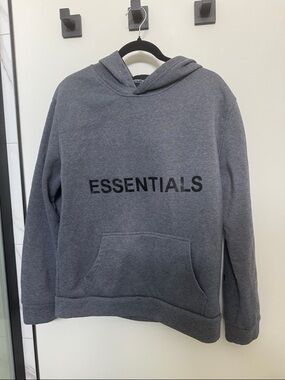 Fear of God Essentials Charcoal Gray Hoodie